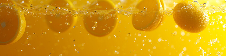 Savor the zest: droplets shimmer, embodying the vibrant tang and natural sweetness of freshly squeezed oranges
