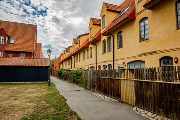 Medieval and Hansa inspired  living area Jakriborg in Hjarup, Sweden
