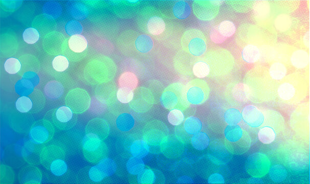 Blue bokeh background banner for Party, greetings, poster, ad, events, and various design works
