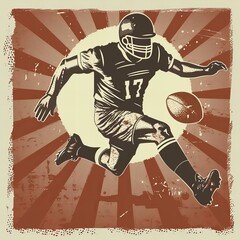 american football poster
