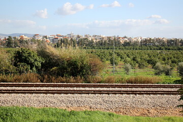 A new railway is being built.