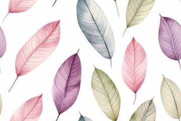 Obraz premium Colorful Leaves Pattern
