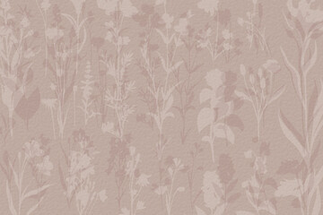 Delicate watercolor meadow flowers, botanical digital paper - 781521269