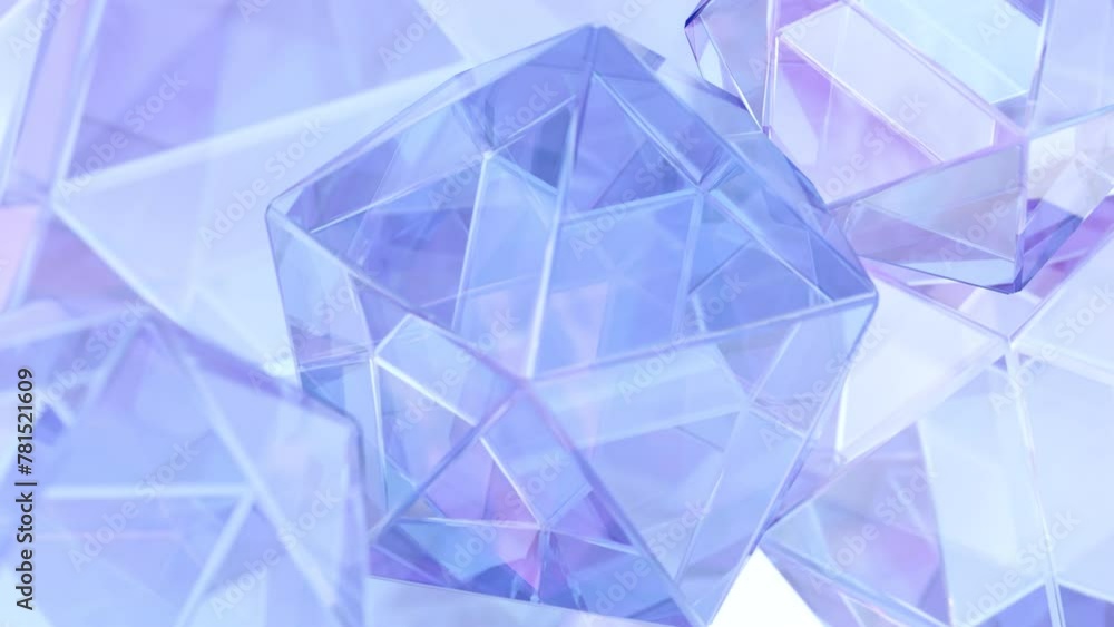 Poster a modern background with the shape of a polygonal crystal. a 3d abstraction of a geometric jewelry s