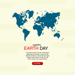 Earth Day. International Mother Earth Day. Environmental problems and environmental protection. Vector illustration. Caring for Nature. Set of vector illustrations. Happy earth day banner illustration