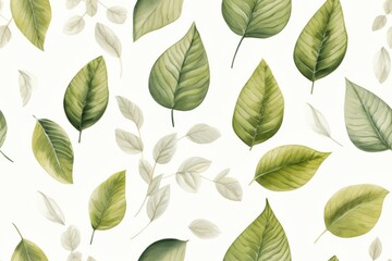 Seamless Botanical Leaf Pattern