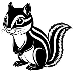 squirrel background vector illustration