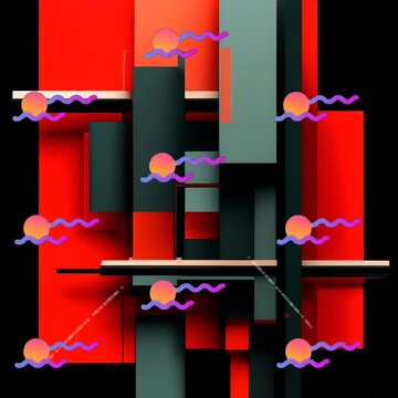 Geometrische, suprematische Abstraktion. Futurismus, Avantgarde 4.