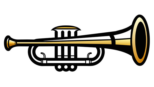 Brass Harmony Trumpet Vector Illustrations for Musical Designs
