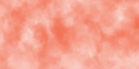 orange watercolor painting soft textured on wet white paper background. Painted red wall. Blank horizontal wallpaper. watercolor picture painting. vintage paper with space for text or image. 