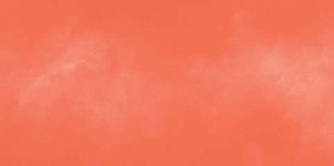 orange watercolor painting soft textured on wet white paper background. Painted red wall. Blank horizontal wallpaper. watercolor picture painting. vintage paper with space for text or image. 