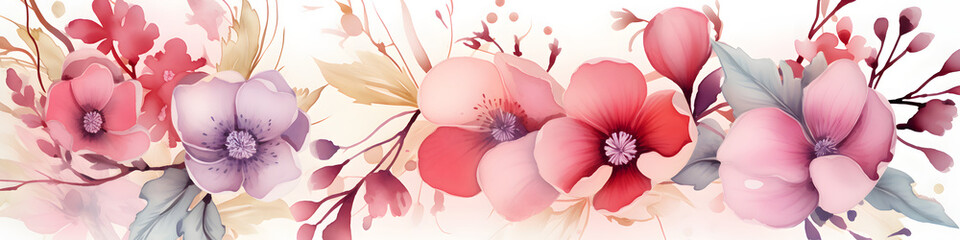 watercolor tropical monstera leaves set hand drawn illustration