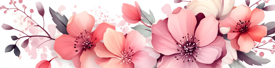 watercolor tropical monstera leaves set hand drawn illustration