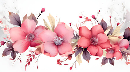 watercolor tropical monstera leaves set hand drawn illustration