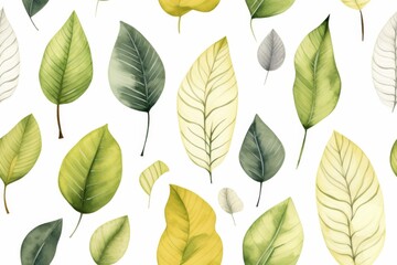 Various Green Leaf Patterns