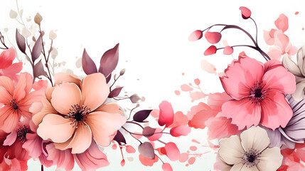 watercolor tropical monstera leaves set hand drawn illustration