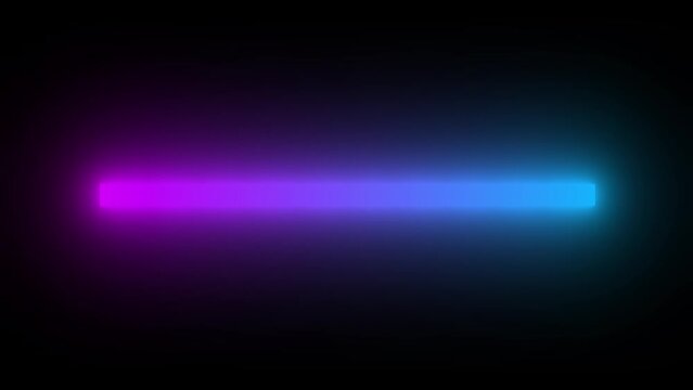 Pink purple blue gradient electric loading bar animation on transparent alpha background, glowing lights progress bar