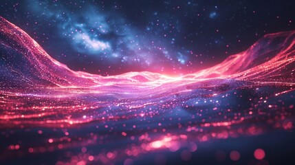 Obraz premium a futuristic space technology and galaxy