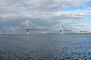 Arthur Ravenel Jr Bridge, Charleston, South Carolina, USA. Passes over the Cooper River.