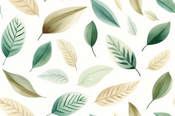 Watercolor Leaf Pattern