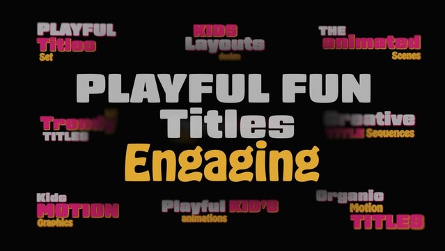 Engaging Playful Fun Elastic Titles Animation 