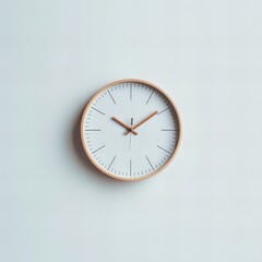 clock on a white background