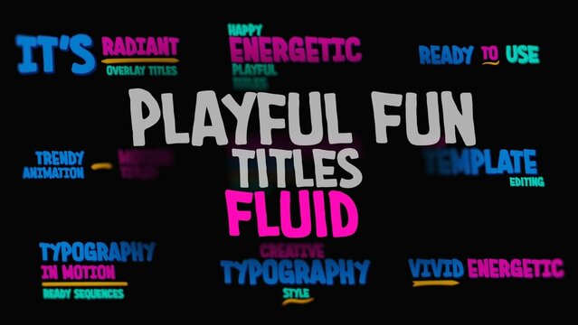 Fluid Playful Fun Creative Titles Animation