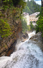 Waterfall Gasteiner in Bad Gastein Austria summer season - 781534044