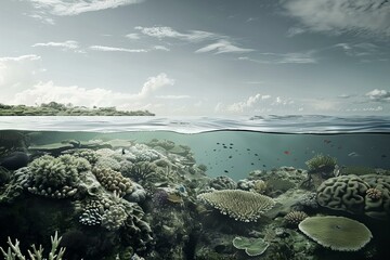Obraz premium coral reef in the ocean