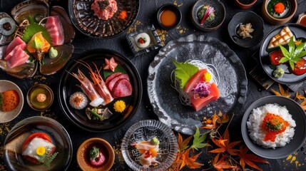 Kanazawas Kaiseki Cuisine A Culinary Masterpiece Showcasing Seasonal Dishes in Exquisite Lacquerware
