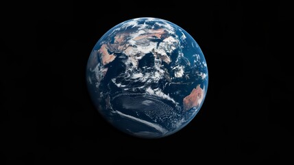 Earth isolated on a black background