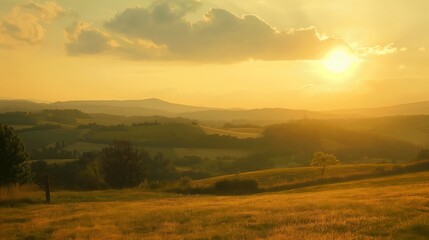 sunrise in the mountains