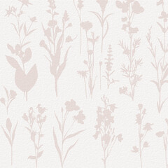 Delicate watercolor botanical digital paper floral background in soft basic nude beige tones - 781539677
