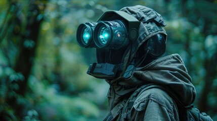 Covert Night Vision Goggles Equipping Tactical Operatives for Wilderness and Reconnaissance Missions