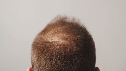 Obraz premium Hair loss man studio shot , stressed man , bald man .