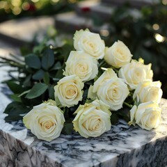 Some white roses
