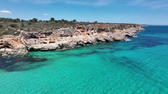 Mallorca Spain has one of the most beautiful seascape, life style, blue water, beach and rock coast, mediterranean sunset, white sand beachs