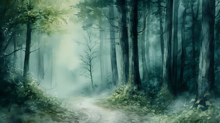 Obraz premium Secrets of the Verdant Wilderness./n