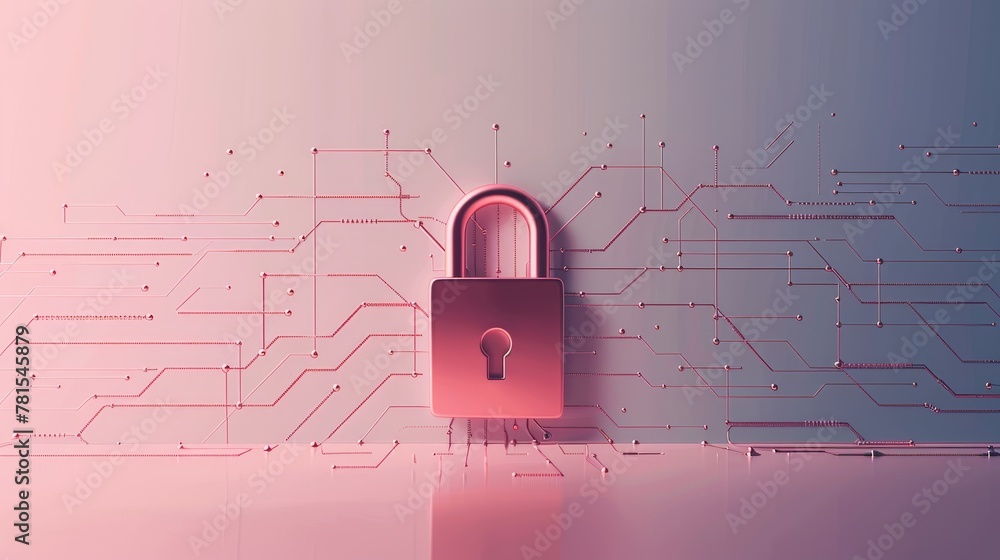 Aufkleber representation of a security technology