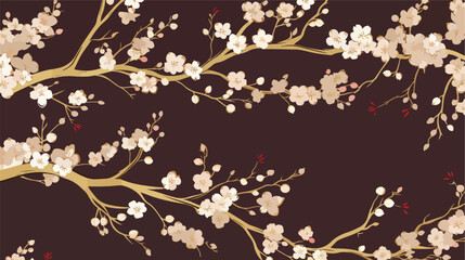 Luxury gold oriental style background vector. Chine