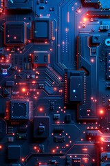Obraz premium Representation of a technological futuristic