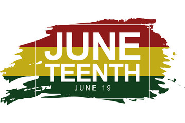Juneteenth Freedom Day USA Background