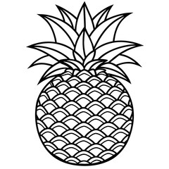 Obraz premium pineapple illustration