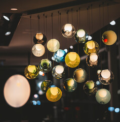 bulbs on a wall lights lamp 