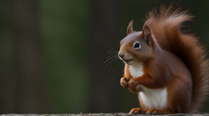 Squirrel cant believe his luck  .Generative AI