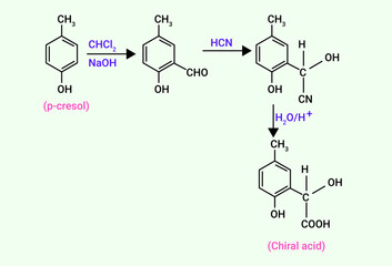 Chemical structure of Chiral acid