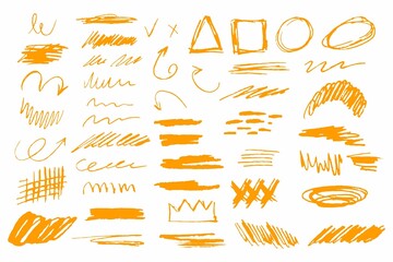Crayon Lines Strokes Doodle Pencil Lines Grunge Chalk Drawings Hand Drawn Crayon Strokes 2