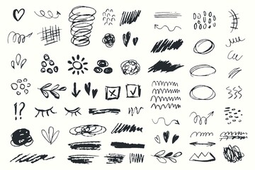 Crayon Lines Strokes Doodle Pencil Lines Grunge Chalk Drawings Hand Drawn Crayon Strokes 3