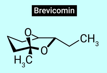 Chemical Structure of Brevicomin, C9H16O2