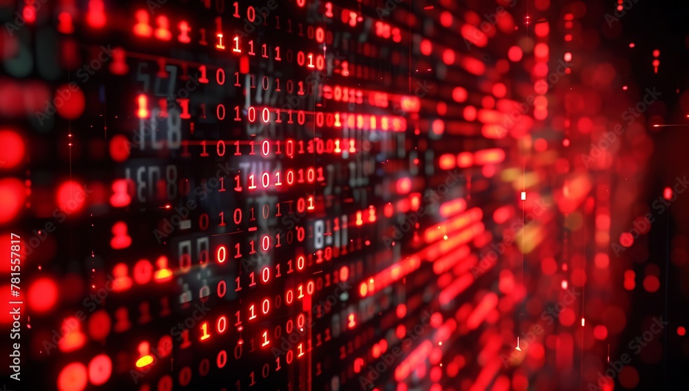 Aufkleber big data concept. digital abstract background for technological operations, neural networks, datum, 
